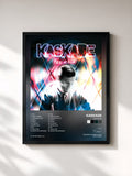 #noir Tableau de l'album Fire & Ice de Kaskade, cadre noir, imprimé et encadré en France