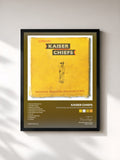 #noir Tableau de l'album Education, Education, Education & War de Kaiser Chiefs, cadre noir, imprimé et encadré en France