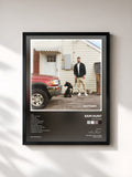 #noir Tableau de l'album SOUTHSIDE de Sam Hunt, cadre noir, imprimé et encadré en France