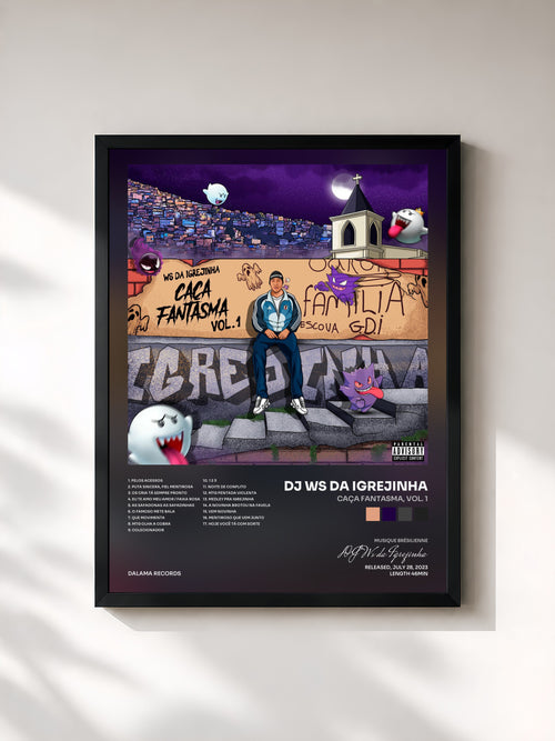 DJ Ws da Igrejinha · Caça Fantasma, Vol. 1 — Affiche encadrée
