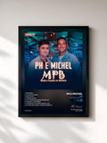 #noir MPB (Música Popular von Buteco), Vol. 1 de PH e Michel als gerahmter Kunstdruck, schwarzer Rahmen, gedruckt und gerahmt in Frankreich
