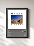 #noir Tableau de l'album Sirtaki de Mango, cadre noir, imprimé et encadré en France
