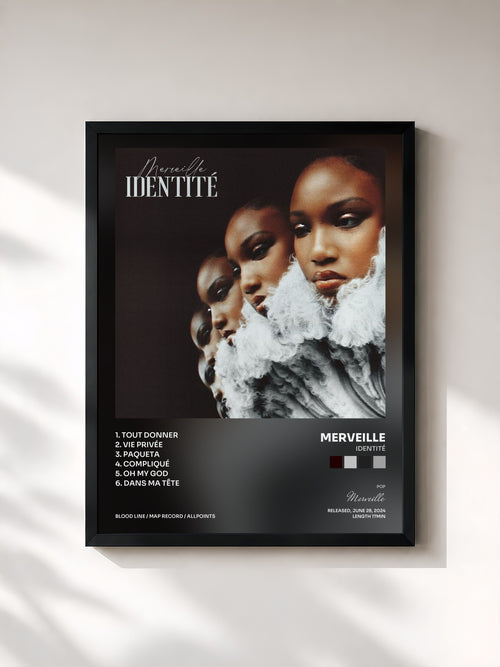 Merveille · IDENTITÉ — Affiche encadrée