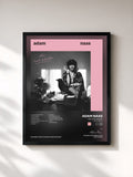 #noir Tableau de l'album The Love Album (Deluxe version) de Adam Naas, cadre noir, imprimé et encadré en France