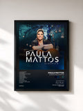 #noir Tableau de l'album Acústico Paula Mattos de Paula Mattos, cadre noir, imprimé et encadré en France