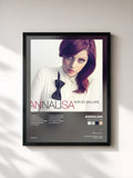#noir Tableau de l'album Non so ballare de Annalisa, cadre noir, imprimé et encadré en France