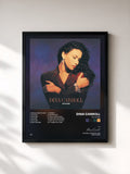 #noir Tableau de l'album So Close de Dina Carroll, cadre noir, imprimé et encadré en France