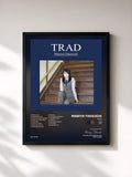 #noir Tableau de l'album TRAD de Mariya Takeuchi, cadre noir, imprimé et encadré en France