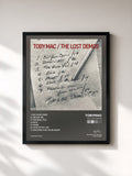 #noir Tableau de l'album The Lost Demos de tobyMac, cadre noir, imprimé et encadré en France