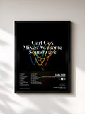 #noir Tableau de l'album Carl Cox Mixes Awesome Soundwave de Carl Cox, cadre noir, imprimé et encadré en France