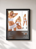 #noir Tableau de l'album Schlau aber blond de Shirin David, cadre noir, imprimé et encadré en France