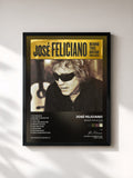 #noir Tableau de l'album Behind This Guitar (Deluxe) de José Feliciano, cadre noir, imprimé et encadré en France