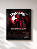 #noir Tableau de l'album Die John Bello Story, Vol. 3 de Kool Savas, cadre noir, imprimé et encadré en France