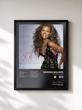 #noir Tableau de l'album Everlasting Love (U.S. Version) de Vanessa Williams, cadre noir, imprimé et encadré en France