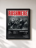 #noir Tableau de l'album RUSHMERE de Mumford & Sons, cadre noir, imprimé et encadré en France