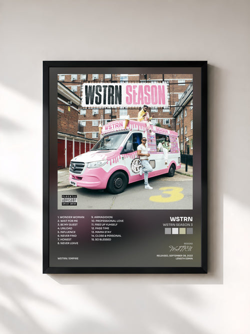 WSTRN · WSTRN Season 3 — Affiche encadrée