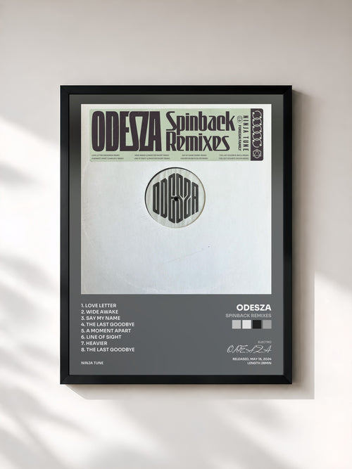 ODESZA · Spinback Remixes — Affiche encadrée