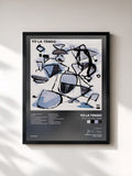 #noir Tableau de l'album Stuff Like That There de Yo La Tengo, cadre noir, imprimé et encadré en France