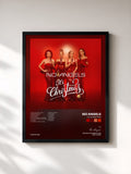 #noir Tableau de l'album It's Christmas de No Angels, cadre noir, imprimé et encadré en France