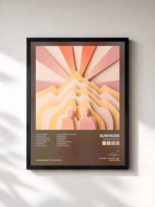 Surfaces · Hidden Youth — Affiche encadrée