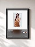 #noir Tableau de l'album chapter three: yellow de Bea Miller, cadre noir, imprimé et encadré en France