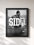 #noir Tableau de l'album VI (Deluxe) de Sido, cadre noir, imprimé et encadré en France