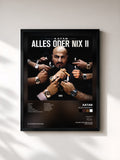 #noir Tableau de l'album ALLES ODER NIX II de Xatar, cadre noir, imprimé et encadré en France