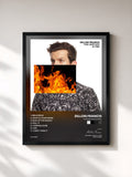 #noir Tableau de l'album This Mixtape is Fire. de Dillon Francis, cadre noir, imprimé et encadré en France