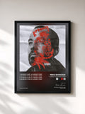 #noir Tableau de l'album Already Over Sessions EP de Mike Shinoda, cadre noir, imprimé et encadré en France