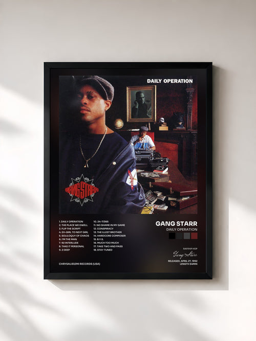 Gang Starr · Daily Operation — Affiche encadrée