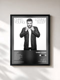 #noir Tableau de l'album Losing Sleep de Chris Young, cadre noir, imprimé et encadré en France