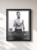 #noir Tableau de l'album Boys Don't Cry de Rels B, cadre noir, imprimé et encadré en France