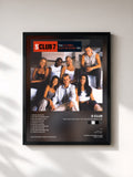 #noir Tableau de l'album Two In A Million / You’re My Number One de S Club, cadre noir, imprimé et encadré en France