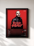 #noir Tableau de l'album Rock Steady de Ensi, cadre noir, imprimé et encadré en France