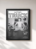 #noir Tableau de l'album Truck de Jett Rebel, cadre noir, imprimé et encadré en France