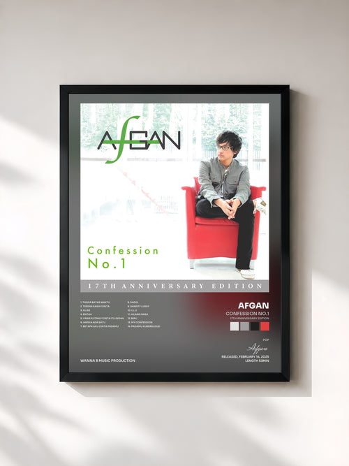 Afgan · Confession No.1 (17th Anniversary Edition) — Affiche encadrée