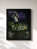 #noir Tableau de l'album 90 DAYS JUGGIN de Kapo, cadre noir, imprimé et encadré en France
