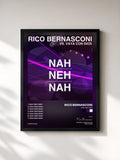 #noir Tableau de l'album Nah Neh Nah de Rico Bernasconi, cadre noir, imprimé et encadré en France