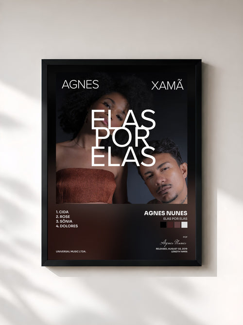 Agnes Nunes · Elas Por Elas — Affiche encadrée