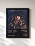 #noir Tableau de l'album Lay Low de Lou Doillon, cadre noir, imprimé et encadré en France