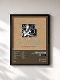 #noir Tableau de l'album The Complete Geffen Recordings de Joni Mitchell, cadre noir, imprimé et encadré en France