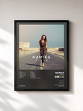 #noir Tableau de l'album Nador de Namika, cadre noir, imprimé et encadré en France