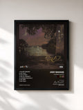 #noir Tableau de l'album Summer Knights de Joey Bada$$, cadre noir, imprimé et encadré en France