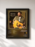 #noir Tableau de l'album I Didn't Come Here To Leave (Deluxe) de Chris Young, cadre noir, imprimé et encadré en France
