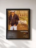 #noir Tableau de l'album What I Do de Alan Jackson, cadre noir, imprimé et encadré en France