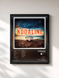 #noir Tableau de l'album All I Want de Kodaline, cadre noir, imprimé et encadré en France