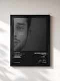 #noir Tableau de l'album Dark Star (EP Version) de Jaymes Young, cadre noir, imprimé et encadré en France