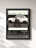 #noir Tableau de l'album Misses de Joni Mitchell, cadre noir, imprimé et encadré en France