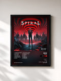 #noir Tableau de l'album Spiral de Rezz, cadre noir, imprimé et encadré en France