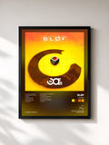 #noir Tableau de l'album Omarm de Bløf, cadre noir, imprimé et encadré en France